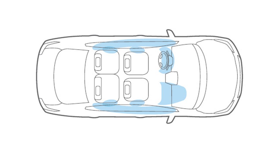 Nissan Sunny Airbags Illustration